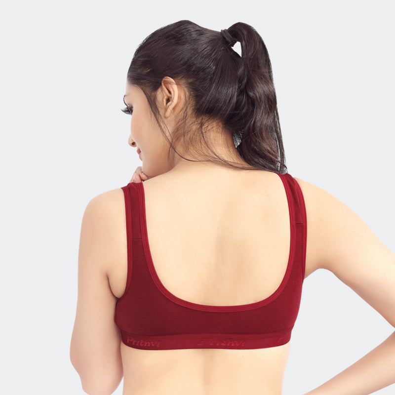Buy Hasina Prithvi Inner WERAS Athletic Sporty Bra for Women Comes with  Soft and Comfortable Fabrics for All Day wear. (32B, Green) at